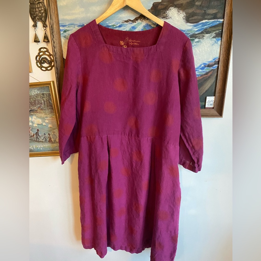 Large 100% Linen Gudrun Sjoden Dress